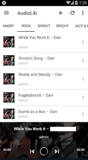 Audio Library - Royalty Free Music screenshot 1