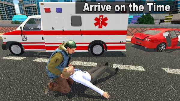 Big Ambulance Doctor Rescue 3D screenshot 1