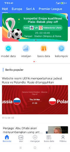 Skor Sepak Bola screenshot 1