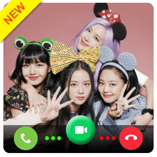 Blackpink fake video call and chat simulator icon