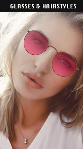 Sunglasses and Hairstyle Photo Editor screenshot 1