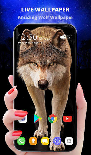 Lone Wolf Wallpaper + Keyboard screenshot 1