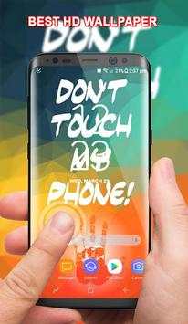Don't Touch My Phone Wallpaper Custom Maker Poster screenshot 1