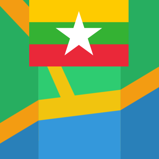 Yangon (Rangoon) Myanmar Map icon