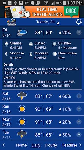 WNWO NBC 24 Weather Authority screenshot 3
