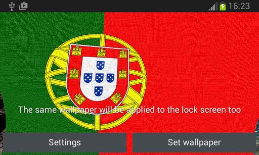 Portugal Flag Live Wallpaper screenshot 8