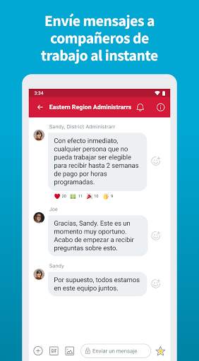 Mensajería de Crew screenshot 2