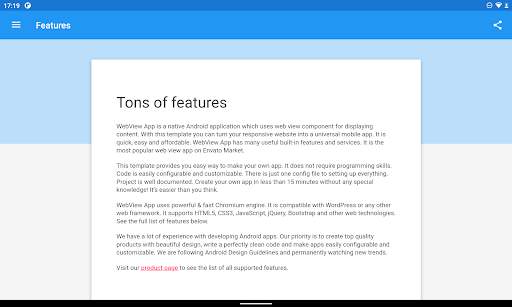 WebView App screenshot 1