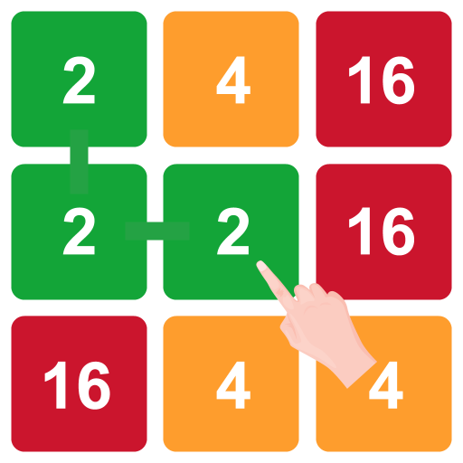 2048 Connect n Merge Numbers: Free Merge Puzzle icon
