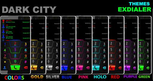THEME DARKCITY RED EXDIALER screenshot 2