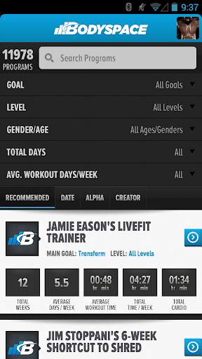 BodySpace - Social Fitness App screenshot 3