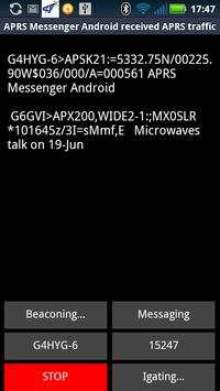 APRS Messenger Android screenshot 1
