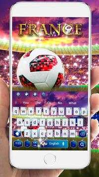 Keyboard Sepakbola Prancis screenshot 1