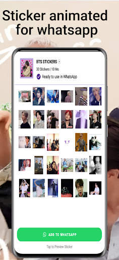 BTS Animated WhatsSticker 2023 screenshot 2