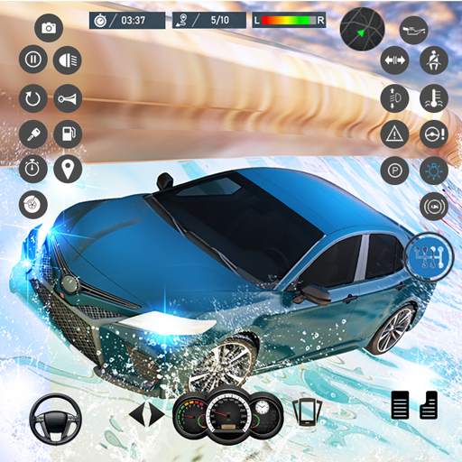 Water Slide Car Race games 2.1