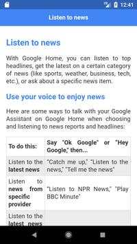 Commands for Google Home Mini स्क्रीनशॉट 2