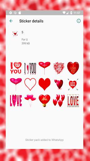 Love Stickers for WhatsApp WAStickerApp screenshot 5