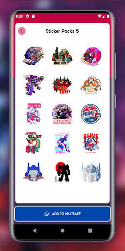 Optimus Prime Stickers For WA screenshot 6