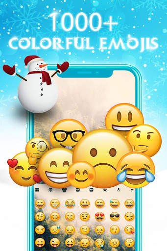 Foggy winter animated keyboard screenshot 3