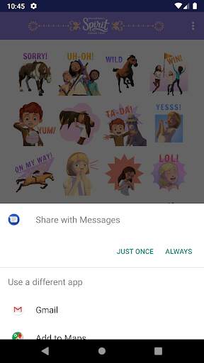 DreamWorks Spirit Riding Free Stickers screenshot 4