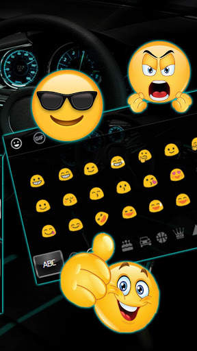 Tema Keyboard Man Biru Nyata screenshot 3