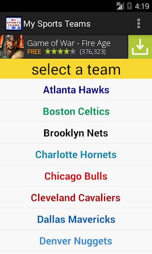 My Sports Teams screenshot 8