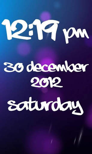 Digital Clock Live Wallpaper screenshot 5