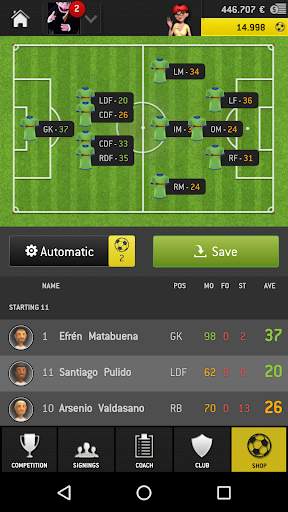 Striker Manager 2016 (Soccer) screenshot 5