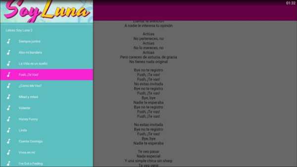 Letras de Soy Luna 2 screenshot 4