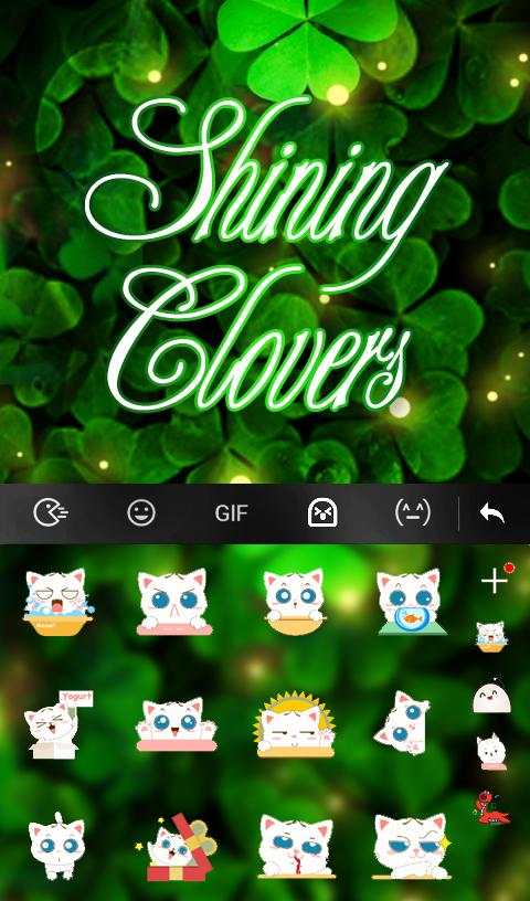 Shining Clover Keyboard Theme screenshot 5