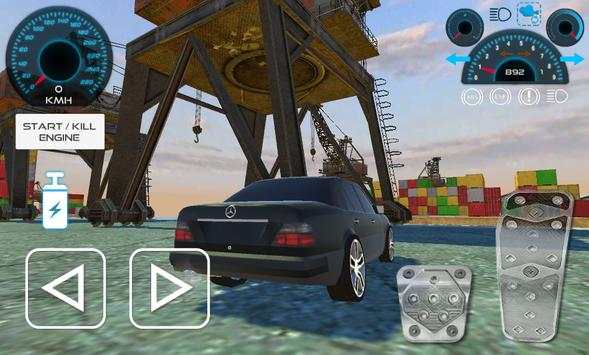 E200 W124 Classic Car Driving screenshot 3
