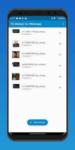 Telegram sticker for WhatsApp screenshot 3