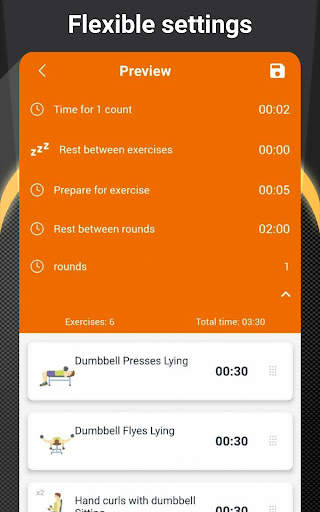 Home workouts with dumbbells screenshot 17