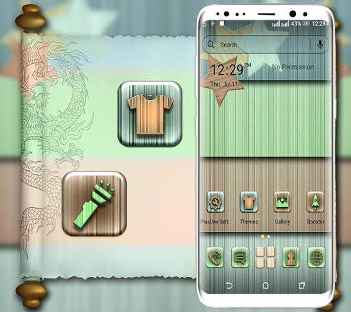 Colourful Wooden Launcher screenshot 1