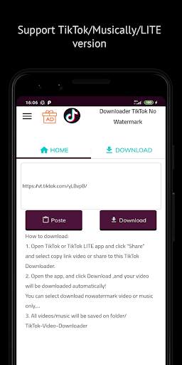 Download Video No Watermark - SaveTik screenshot 1