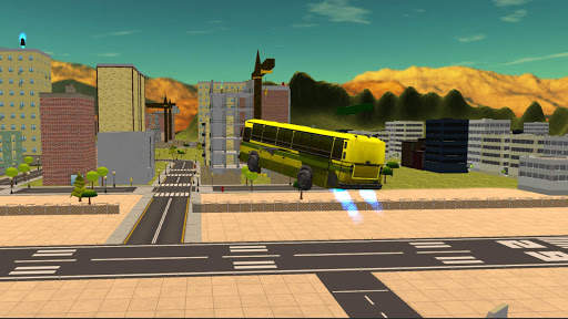 Flying City Bus Simulator 2016 screenshot 2