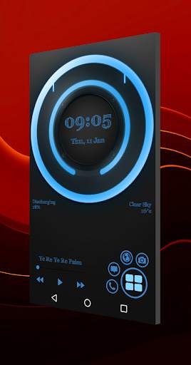 Circles (KLWP KLCK) Free preset screenshot 3