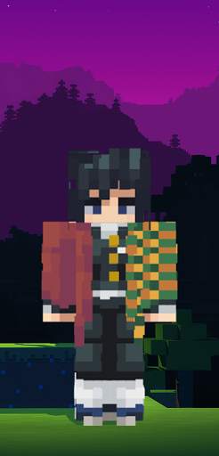 Demon Slayer Minecraft Skin screenshot 4