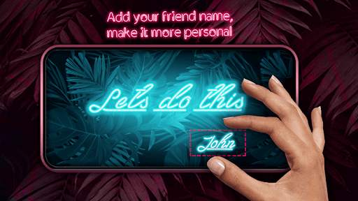 Neon Light Effects - Neon Text On Photo 4 تصوير الشاشة