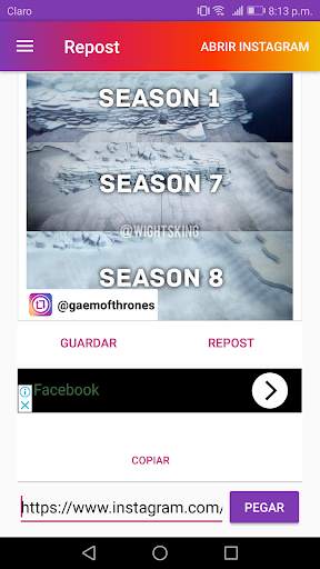 Repost Instagram screenshot 2