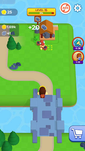 Idle Craft World: Lumberjack screenshot 2