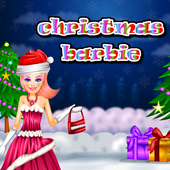 christmas barbie dressup icon