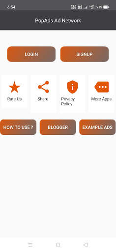 PopAds Ad Network Earn Money Online स्क्रीनशॉट 1