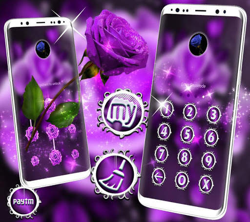 Purple Rose Launcher Theme screenshot 1