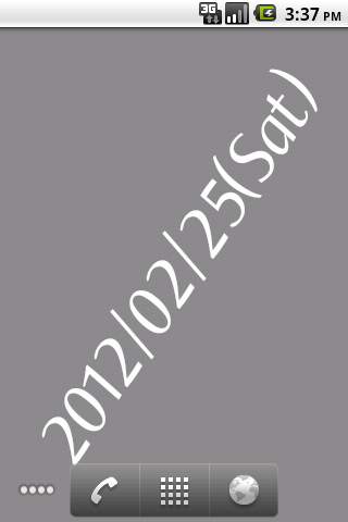 Clock Live Wallpaper (farofa) screenshot 2