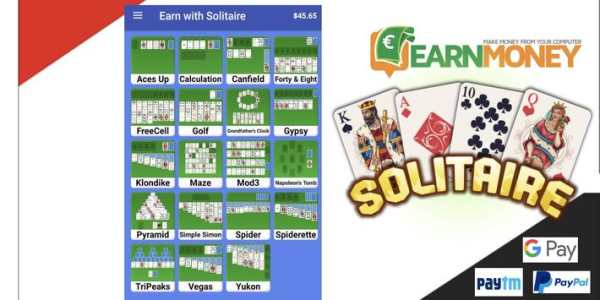 Play Solitaire and Earn $5 per hour - Real Money स्क्रीनशॉट 2
