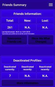 Who unfriended me - free social insight tool screenshot 1