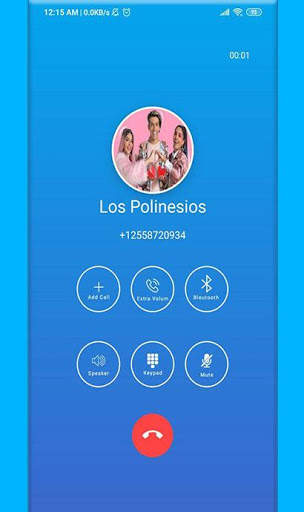 Fake Los Polinesios Call Voice & Video screenshot 5