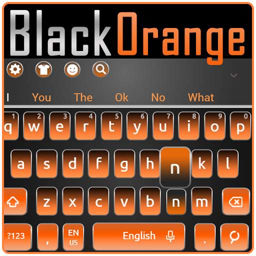 Black Orange Keyboard 10001002