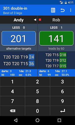 Darts Scoreboard screenshot 1